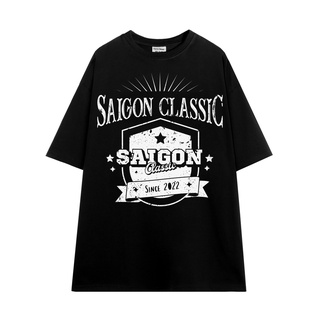 Áo thun ff form rộng saigon classic 2022, vải thun 2 chiều 100% cotton 250g