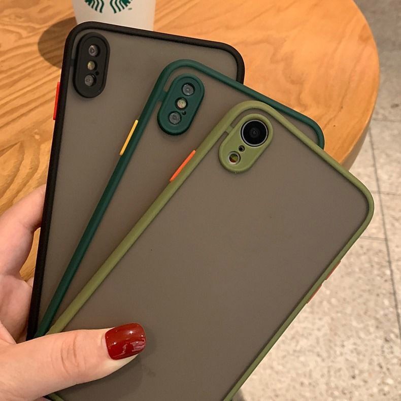 Ốp điện thoại cứng viền silicon mềm SKH8 thích hợp cho IPhone X XS XSMAX XR 11 11Pro Se2020 7 8