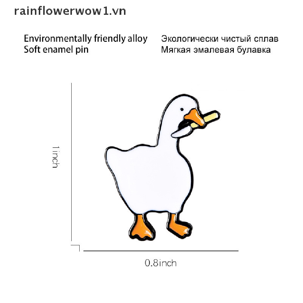 Ghim Cài Áo Hình Ngỗng Hoạt Hình Vui Nhộn