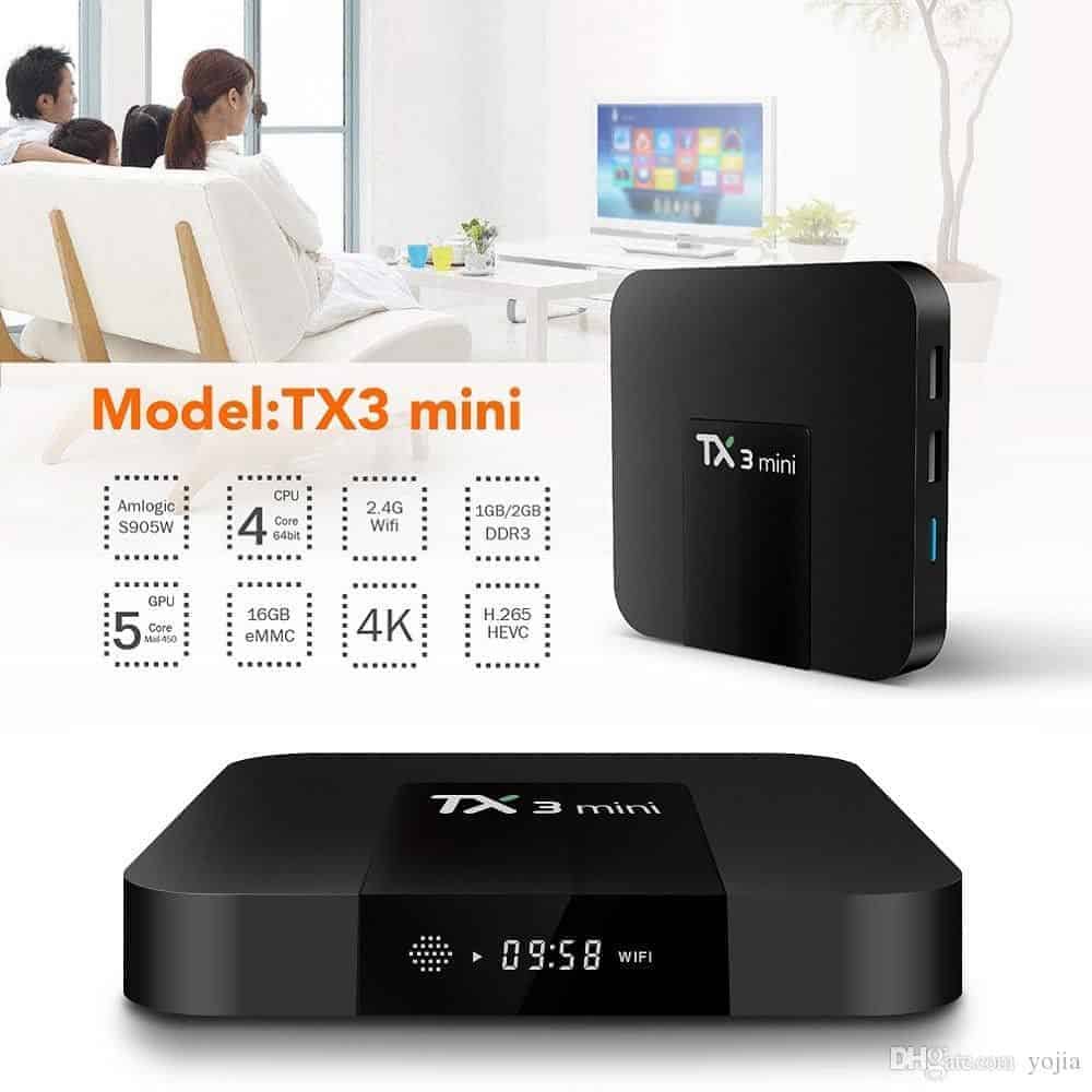 ANDROID TIVI BOX TX3 MINI CHÍNH HÃNG CÓ BLUETOOTH , WIFI KÉP 2G RAM 16G ROM CÀI SẴN BỘ ỨNG DỤNG GIẢI TRÍ