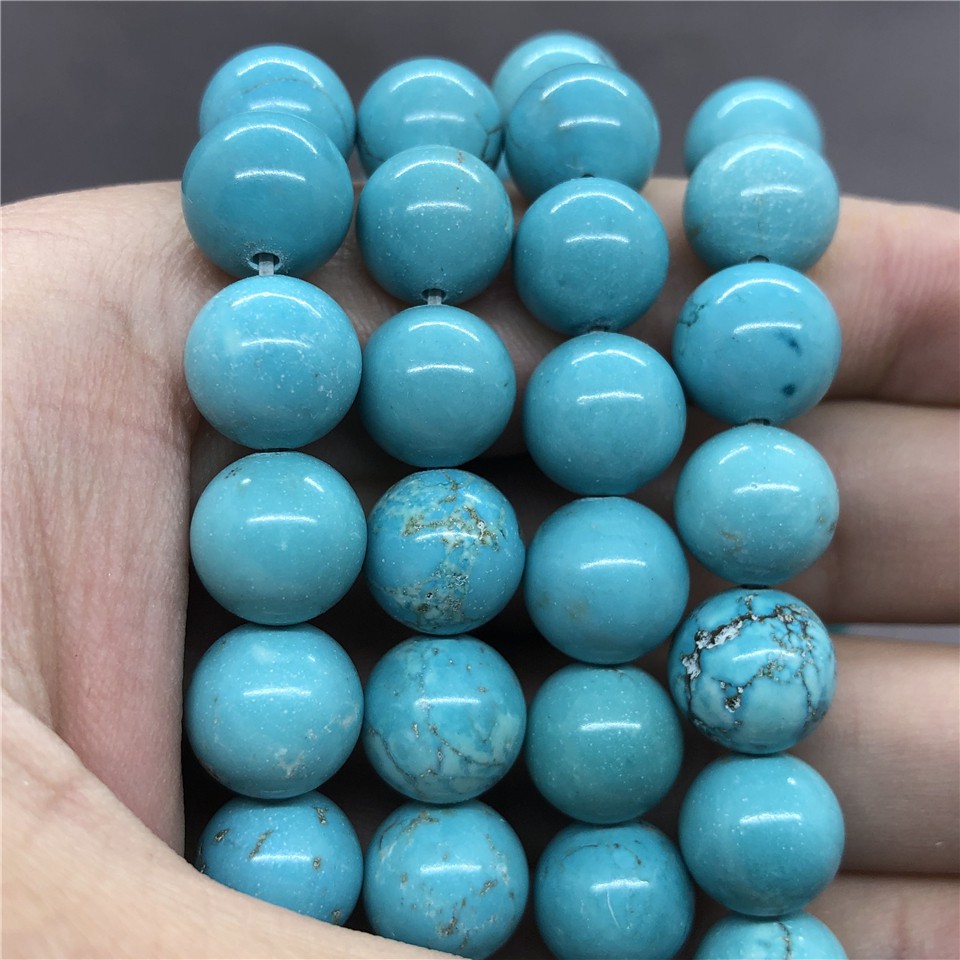 Chuỗi Hạt Đá Ngọc Lam Tự Nhiên 4-12mm Dùng Làm Vòng Tay Diy