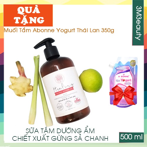 [3M3E8250-8% ĐH250K] SỮA TẮM TINH DẦU GỪNG SẢ CHANH GINGER OIL, CYMBOPOGON SCHOENANTHUS OIL 3MBEAUTY 500ml