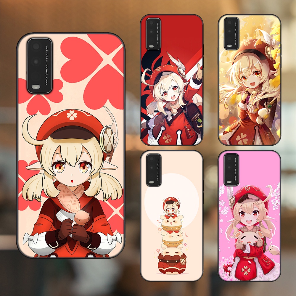 Ốp lưng Vivo Y20, Y20s, Y12s viền đen in hình Klee Genshin Impact