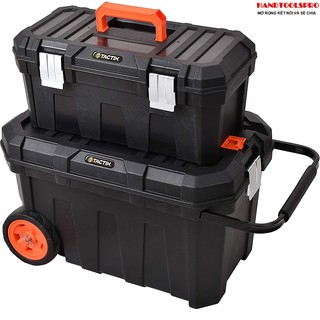 Hộp đựng dụng cụ bánh xe tay kéo 2in1 tactix 320310 61 x 37 x 37 cm