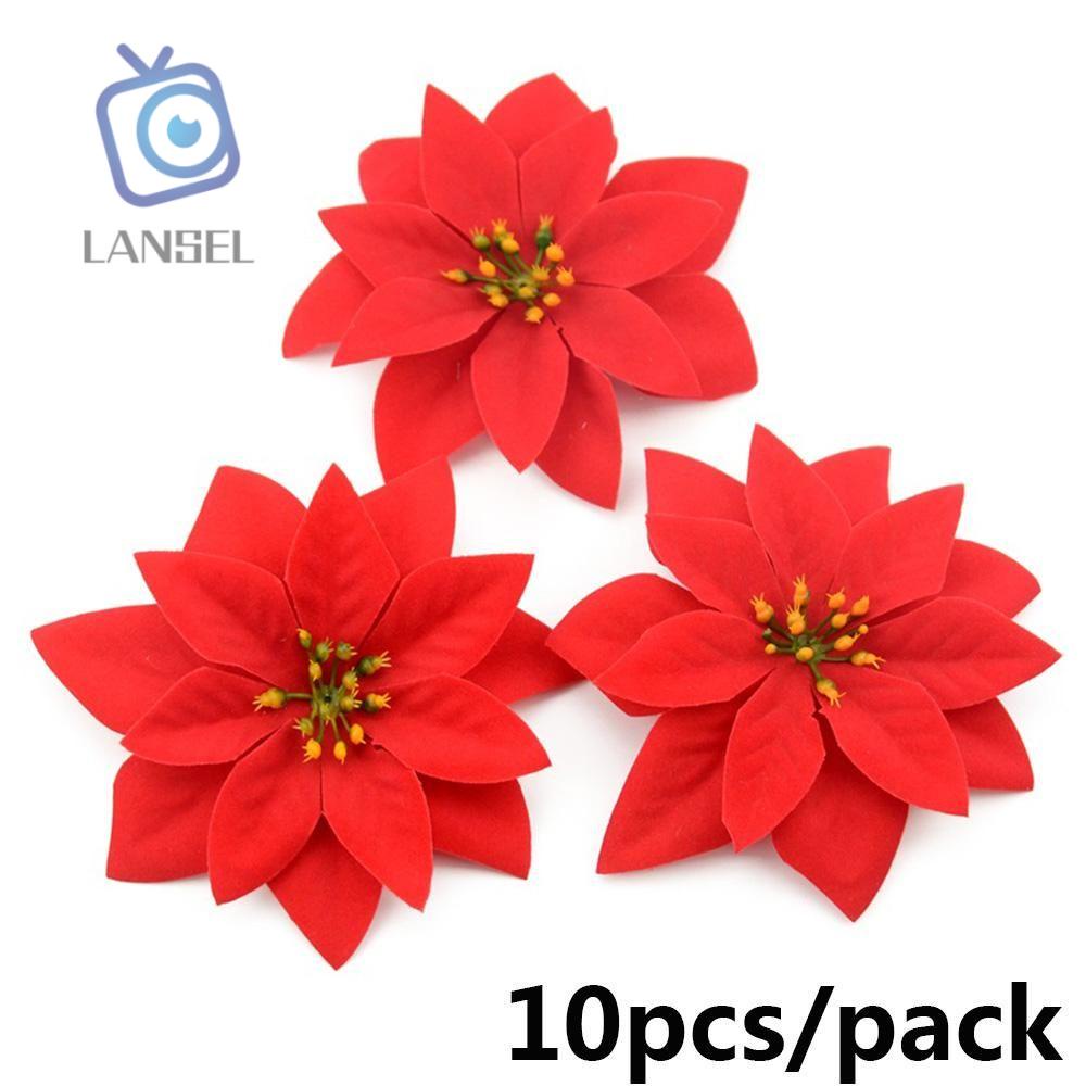 Set 10 Cây Thông Giáng Sinh Kim Tuyến 14cm Nhiều Màu Sắc Trang Trí Tiệc Giáng Sinh