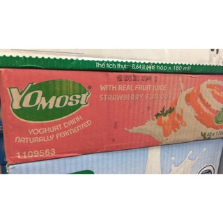 (hàng sẵn ) thùng 48 hộp Sữa YoMost đủ vị date mới