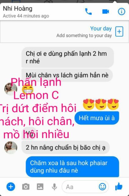 Phấn Lạnh Lemon C ♥đặc trị dứt điểm hôi nách, hôi chân.