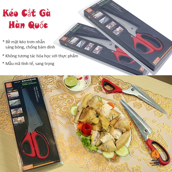 Xả sốc 3 ngày kéo cắt gà ggomi đa năng Hàn Quốc - br00347