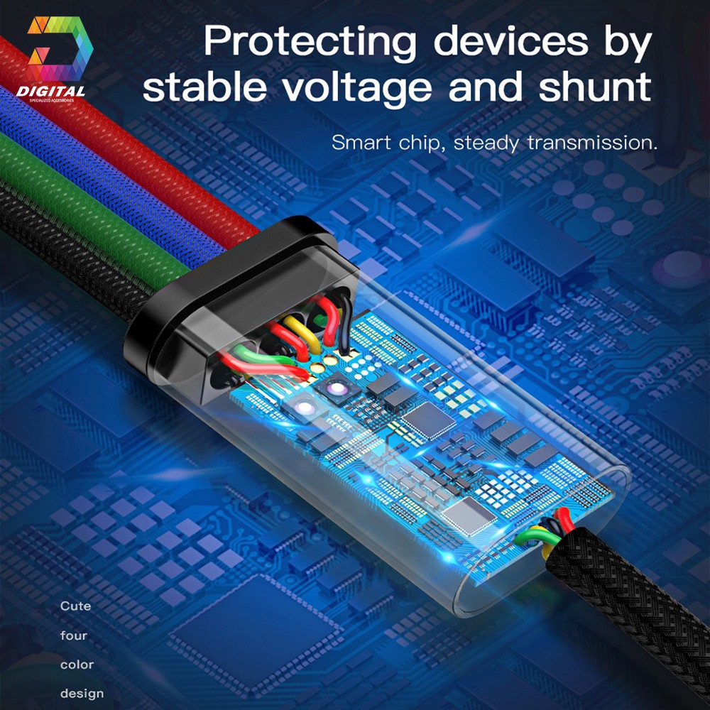 Cáp Đa Năng 4 Đầu Baseus Rapid Series Chính Hãng