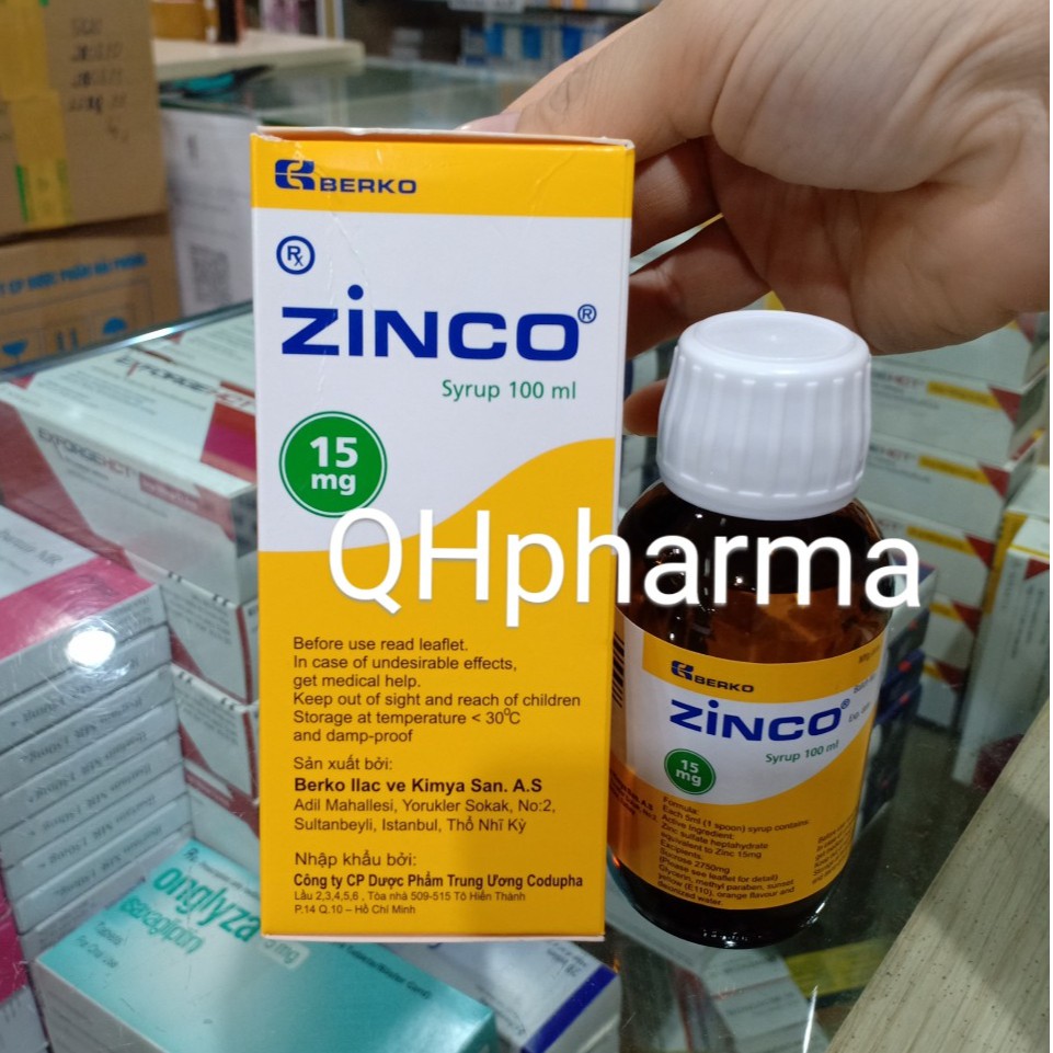 ZINCO siro kẽm giúp bé yêu phát triển toàn diện