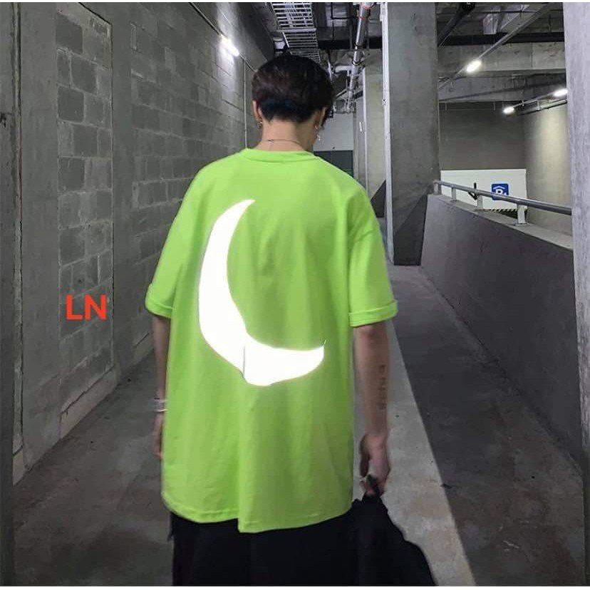 Áo phông phản quang cotton họa tiết vầng trăng khuyết