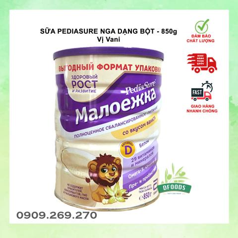 [Mẫu Mới, Trọng Lượng Lớn, Giá Tiết Kiệm] Sữa Pediasure Nga Cao Năng Lượng Tăng Cân Chiều Cao Vị Socola Vani, Dâu, 850g