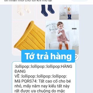 Tất cổ dài bé gái
