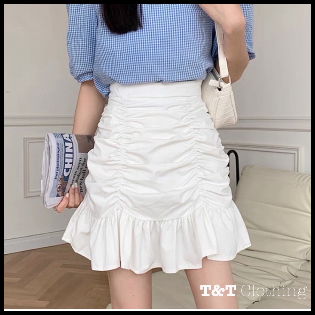 CHÂN VÁY NỮ ĐUÔI CÁ NHÚN CẠP CAO CÓ QUẦN TRONG | CHÂN VÁY ÔM BODY công sở 💃By 23t.shop | BigBuy360 - bigbuy360.vn