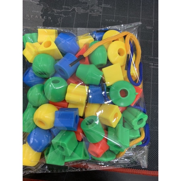 Túi Xâu Hạt Nhỏ Bằng Nhựa Kèm Dây Xâu Nhiều Màu Sắc