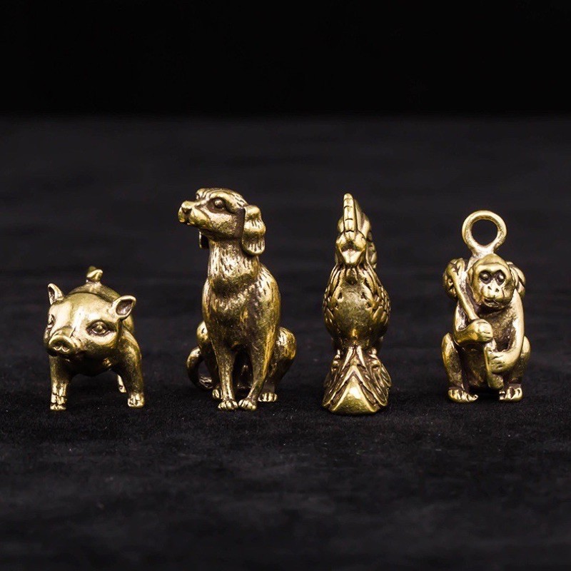 Tượng Trưng Bày Phong Thủy Bằng Đồng Hình 12 Con Giáp