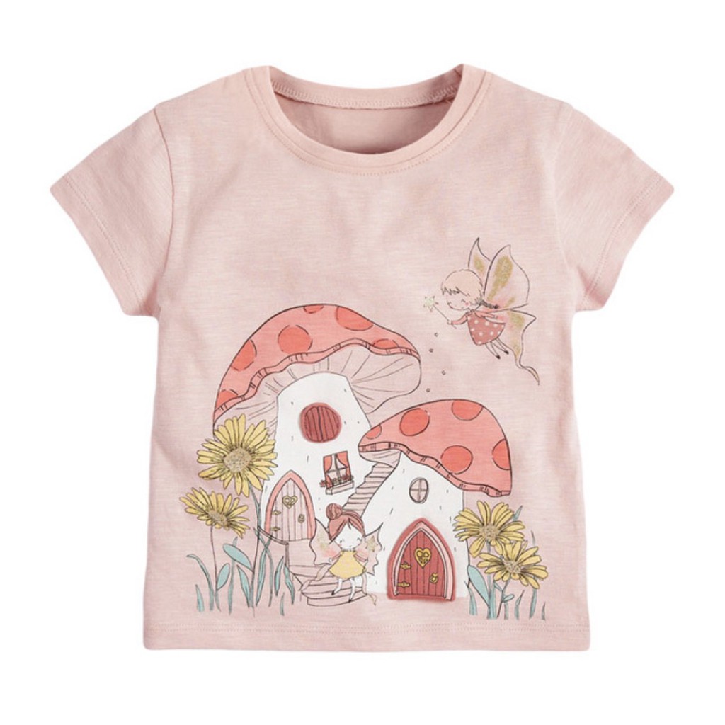 Áo thun MALWEE bé gái họa tiết đáng yêu cho bé chất cotton mềm mại (10 - 29kg)