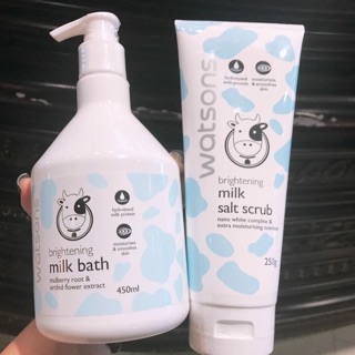 Muối tẩy da chết body và sữa tắm trắng da