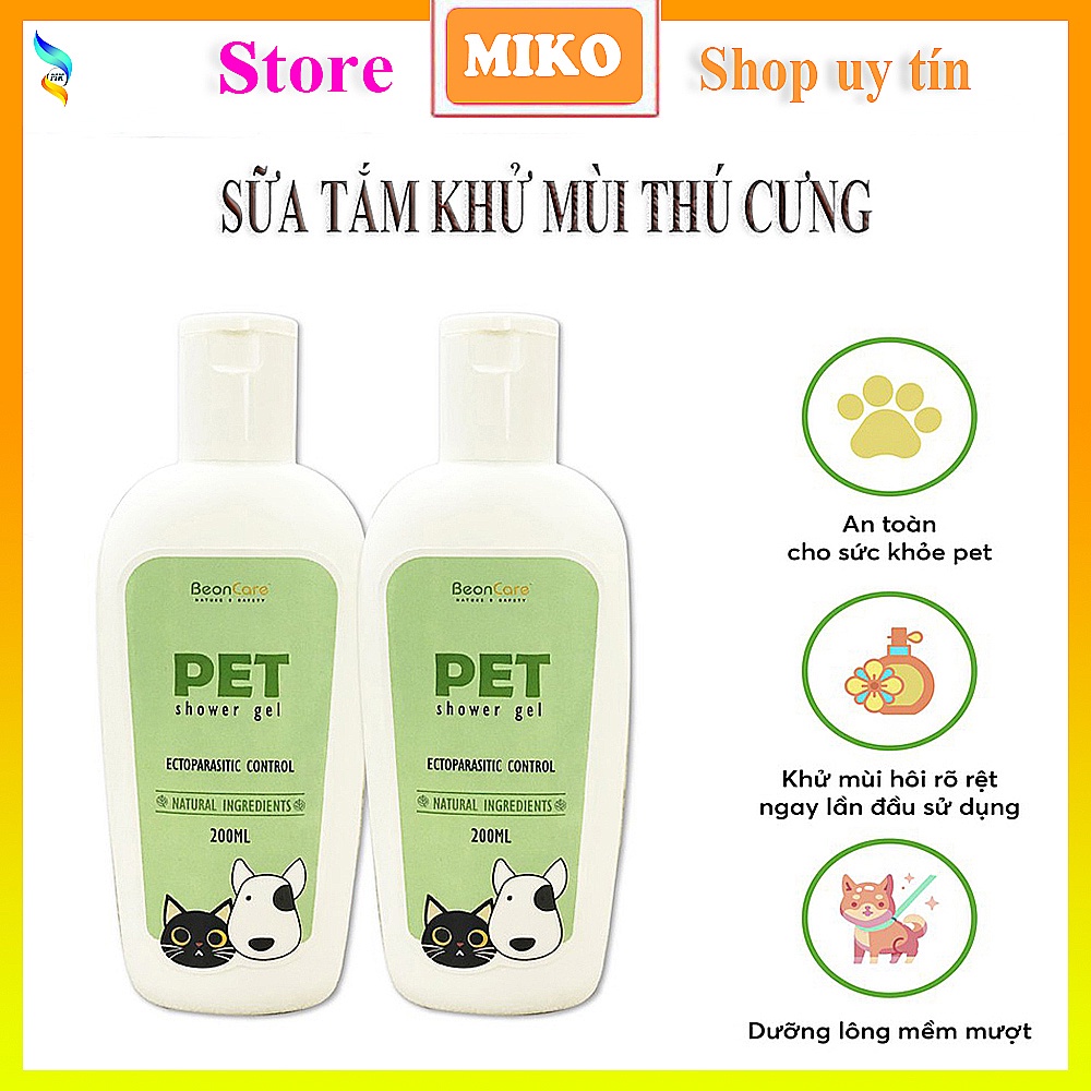 [Pet Yêu] Sữa Tắm Chó Mèo, Sữa Tắm Cho Thú Cưng BeonCare. Giúp Pet Lông Mềm Mượt Sạch Sẽ - Thơm Tho Cả Ngày