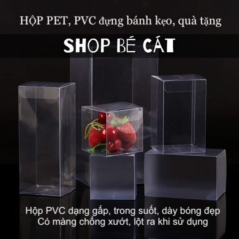 Hộp PET, PVC Mica Dẻo Có Màng Bảo Vệ Trong Suốt, Đựng Quà, Bảo Quản Mô Hình, Event