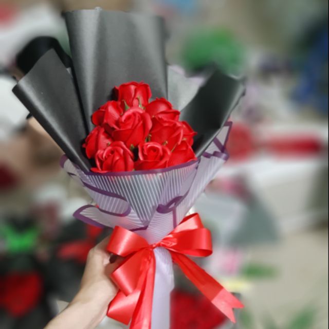 Bó hoa sáp 9 bông