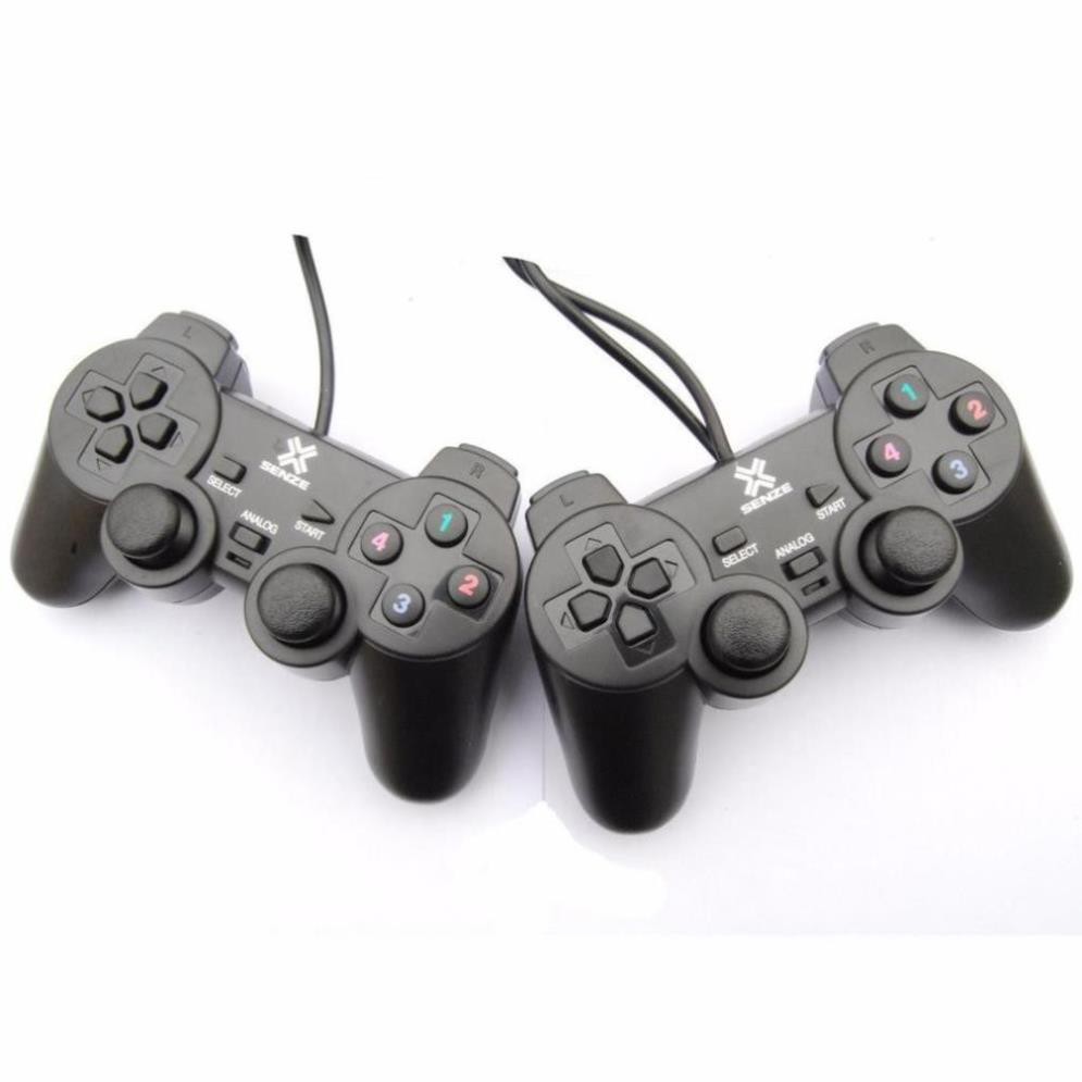 Tay Cầm Game Đôi, Gamepad Senze SZ-702A Có Rung Cổng Usb Cho PC, Laptop