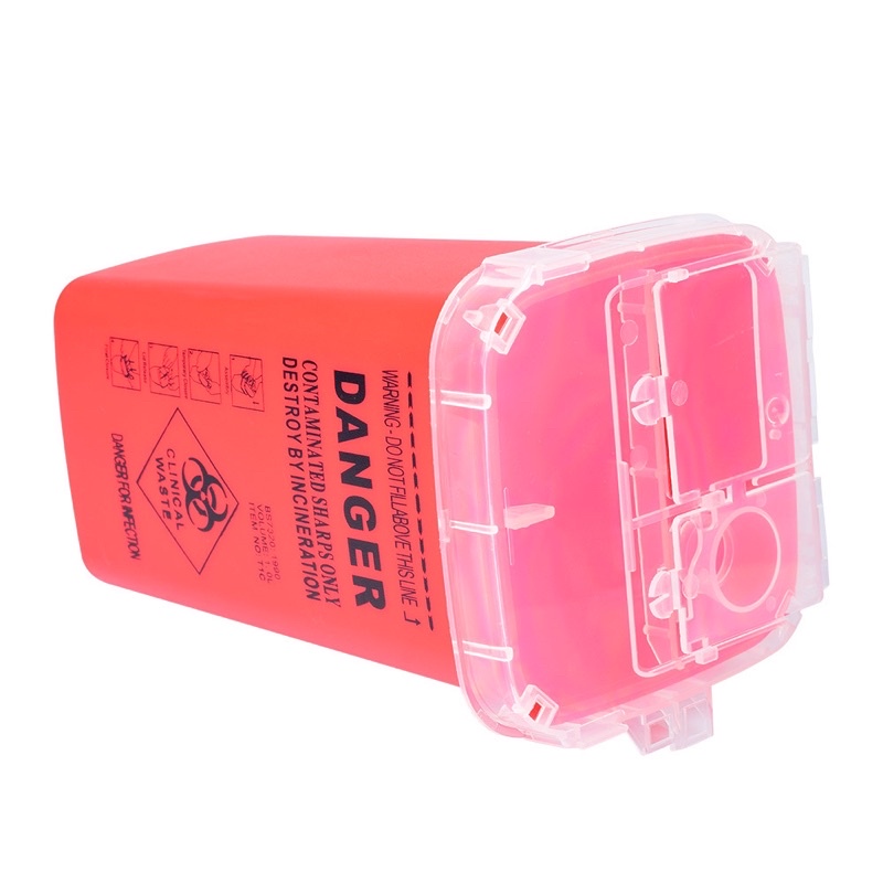 Thùng rác đựng kim xăm, thùng rác mini