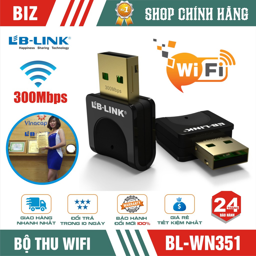 USB WIFI LB-Link BL-WN(155A/351/151) - Bảo hành Chính hãng 24 tháng!!!