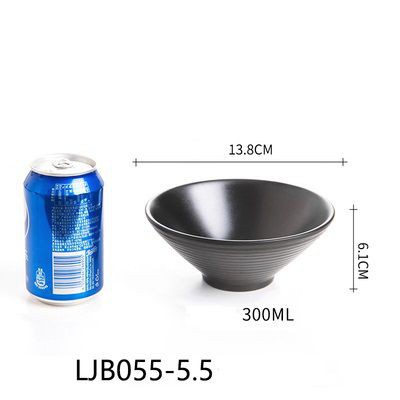 Tô nhựa melamine bán mì bún phở đủ size màu đen hình tam giác có vân ở ngoài | BigBuy360 - bigbuy360.vn