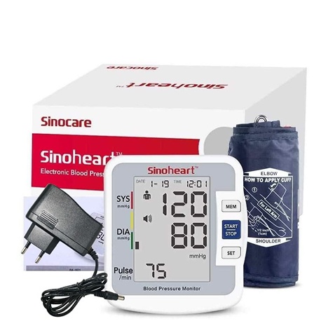 Máy Đo Huyết Áp Sinocare Sinoheart BA-801, Công Nghệ Đức, Tính Năng Nhắc Nhở Loạn Nhịp Tim, 3 Chỉ Số Tối Đa