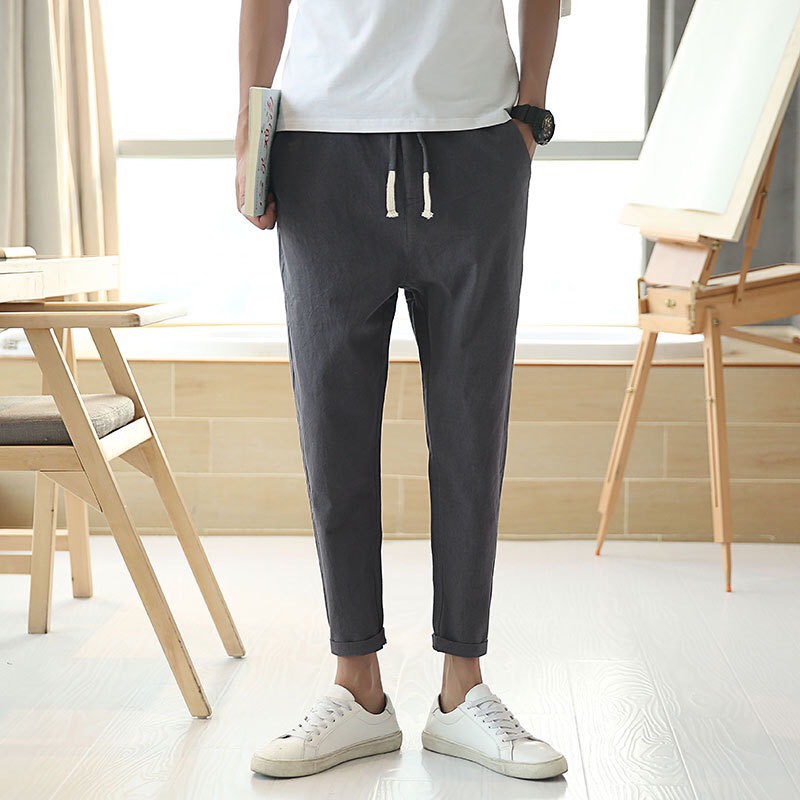 Quần kaki basic pant phong cách sắn gấu thời trang unisex