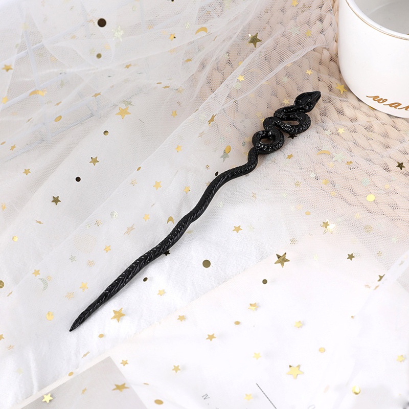 Trâm Cài Tóc Kim Loại Hình Rắn Thời Trang