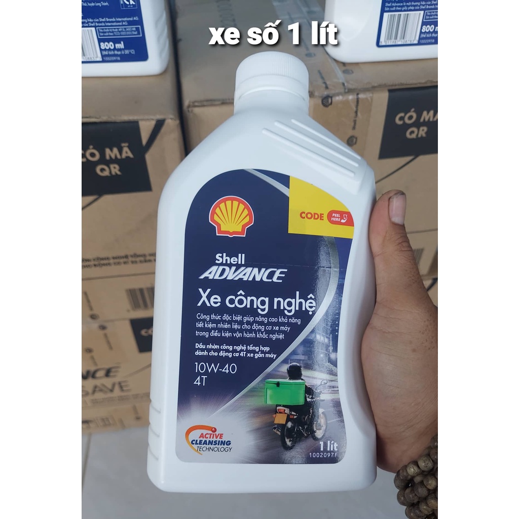 Nhớt Shell Advance xe công nghệ shiper xe ga và xe số