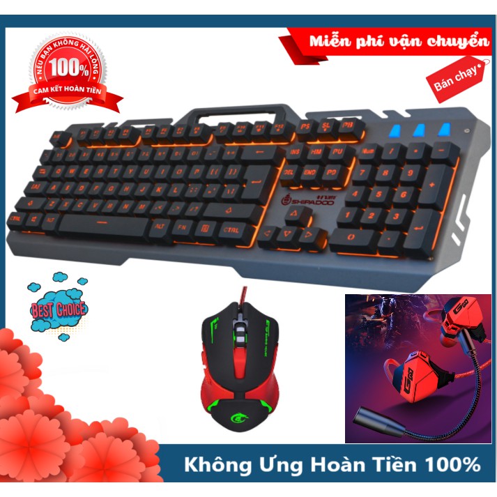 [Mã ELHAMS5 giảm 6% đơn 300K] Bộ Bàn Phím T21 Chuột A903 Led Và Tai Nghe Gaming G10 Cực Đẹp