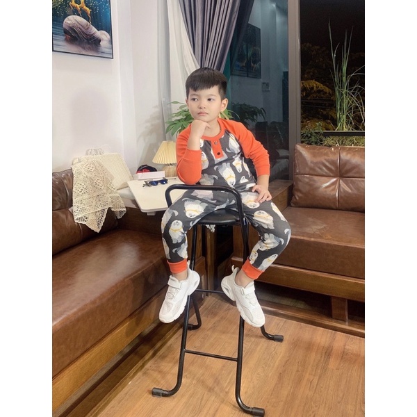 BỘ THU ĐÔNG BÉ TRAI COTTON BOZIP