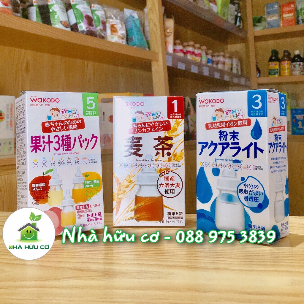 TRÀ WAKODO NHẬT BẢN bổ sung Vitamin C cho bé từ 1/3/5M+ - Date: 11/2023 - Nhà hữu cơ