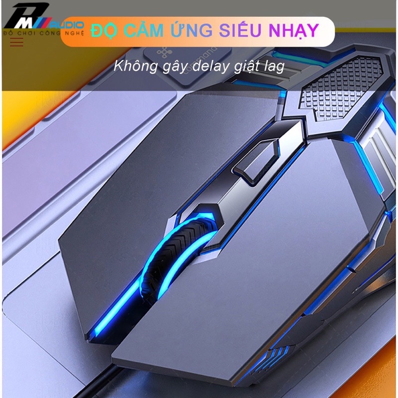 Chuột Gaming máy tính,laptop có dây  G12 LED RGB Tự đổi màu phong cách Gaming Esport 6 nút bấm-Bảo Hành Lỗi 1 Đổi 1