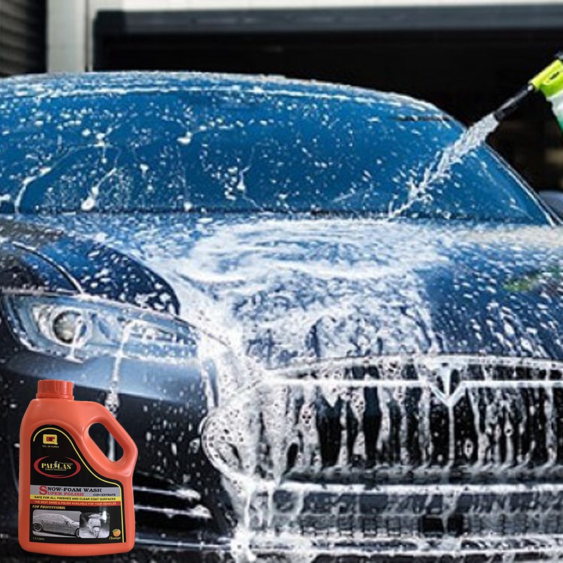 Dung dịch rửa xe bọt tuyết PALLAS snow-foam wash 1.5L, rửa xe tạo bọt tuyết làm sạch và bảo dưỡng mặt sơn xe máy-P-1503