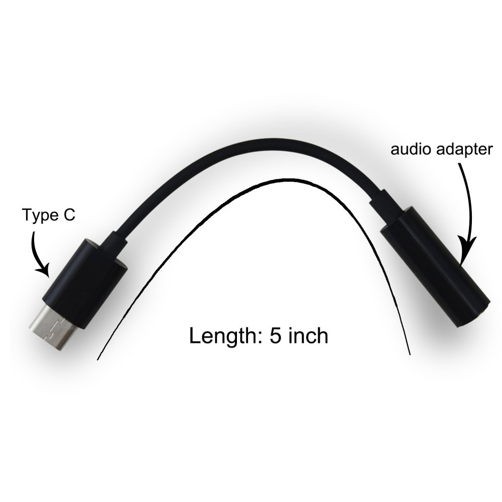 Cáp Chuyển Đổi Âm Thanh Jack Type-C Sang 3.5mm Male Sang Female Usb 3.1