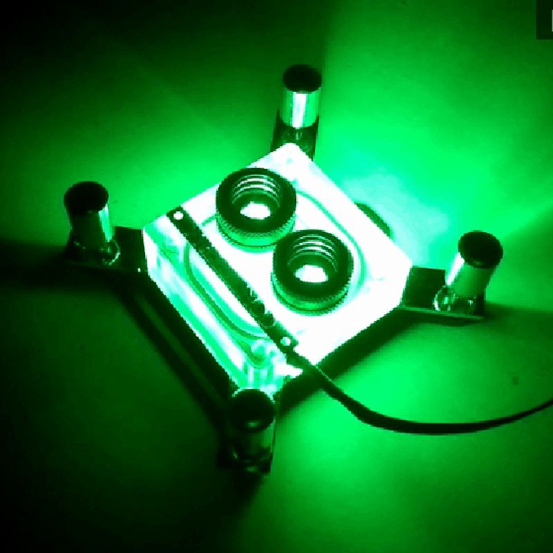 Tree* zzzone* G1/4 Thread Waterblock Acrylic Copper Water Cooling CPU Radiator Heatsink Block