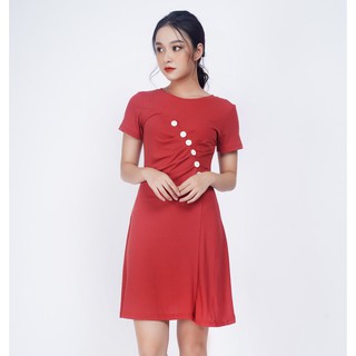 Đầm thun cúc lệch IFU 05-2834