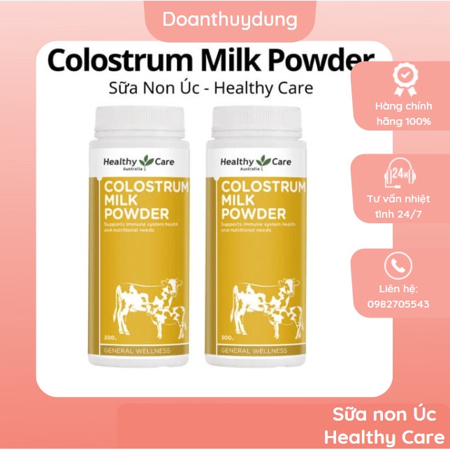 Sữa non Healthy care Colostrum 300g của Úc date 2023