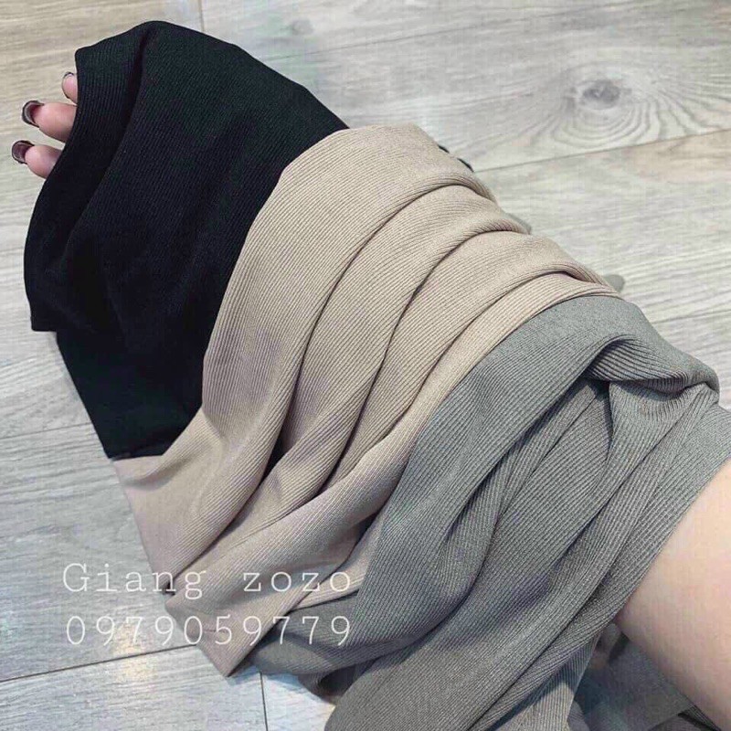 Quần thun tăm ống rộng quần culottes dáng thụng đủ size mẫu mới 2021