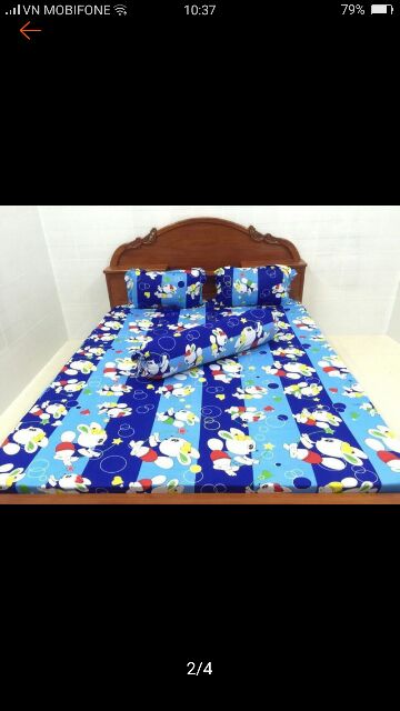 Drap Bộ Thun Lạnh Hàn Quốc 1m6x 2m(15cm)