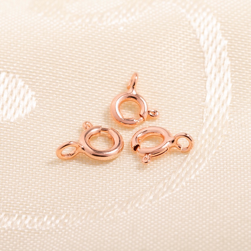 [K19B] Phụ kiện trang sức (DIY) - Khóa tròn ống lẫy đẩy