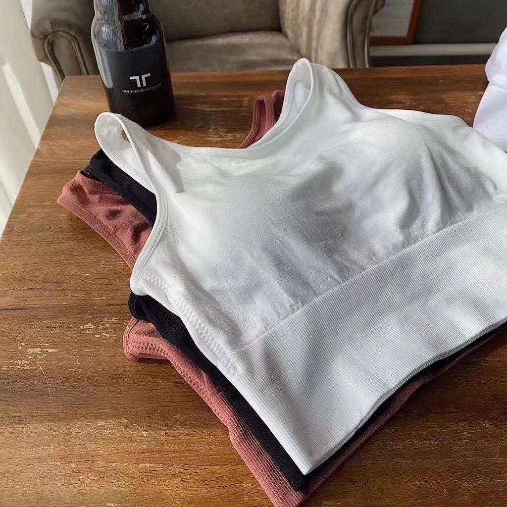 Áo bra, croptop Hàn siêu co giãn kiểu dáng trẻ trung 8862