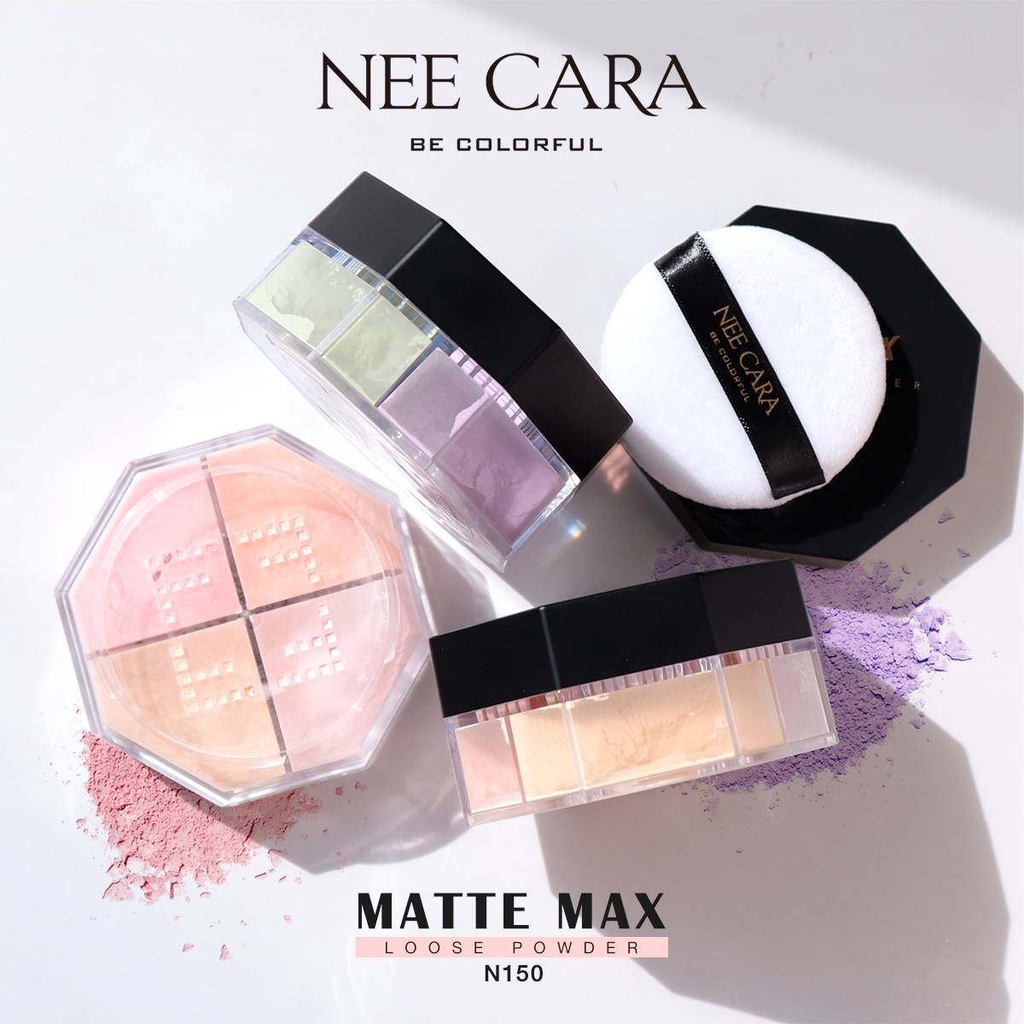 Phấn Phủ Bột Kiềm Dầu Điều Chỉnh Sắc Tố Da Nee Cara Dùng Cho Da Thâm Max Loose Powder N150 No.21