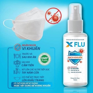 Nước rửa tay khô, dung dịch sát khuẩn tay, xịt khuẩn XFlu  100ml