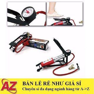 Bơm Hơi Xe Máy Đa Năng Đạp Chân