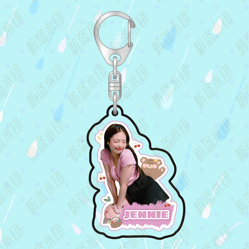 Móc khóa hai mặt in hình Blackpink đáng yêu dễ thương